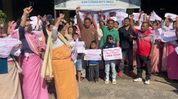 Protest in Imphal condemns Tronglaobi bomb attack, questions security response Protest in Imphal condemns Tronglaobi bomb attack, questions security response