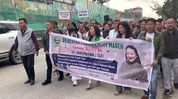 Thousands join candlelight rally in Itanagar to honour slain teacher Yapi Potom Thousands join candlelight rally in Itanagar to honour slain teacher Yapi Potom