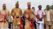 Assam's Sivasagar hosts spectacular Rongali Bihu celebrations at Rang Ghar Assam's Sivasagar hosts spectacular Rongali Bihu celebrations at Rang Ghar