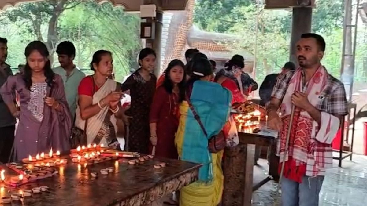 Assam: Gosain Bihu observed with religious fervour at Mahamaya Temple in Dhubri