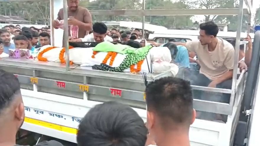 Assam's Kakopathar mourns loss of two youths; thousands turn out as accident victims laid to rest