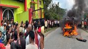 Assam: Digboi tense after murder sparks highway protest, autorickshaw set ablaze by mob Assam: Digboi tense after murder sparks highway protest, autorickshaw set ablaze by mob