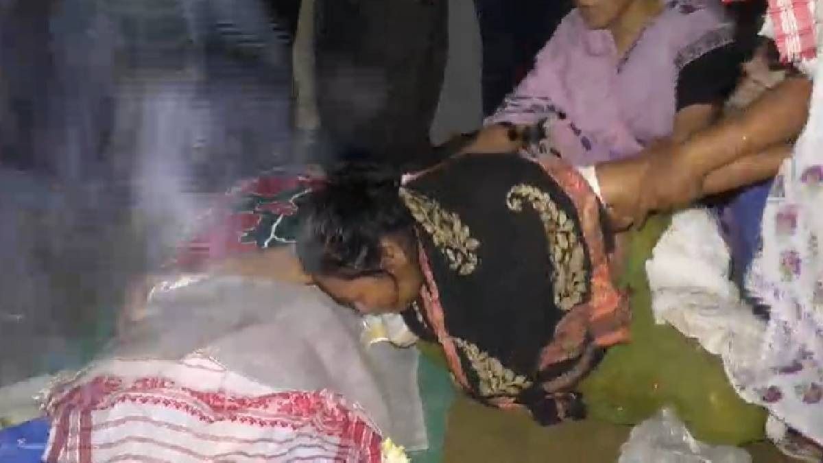 Assam: Mortal remains of accident victim Akanksha Saikia brought home amid public mourning in Charaideo