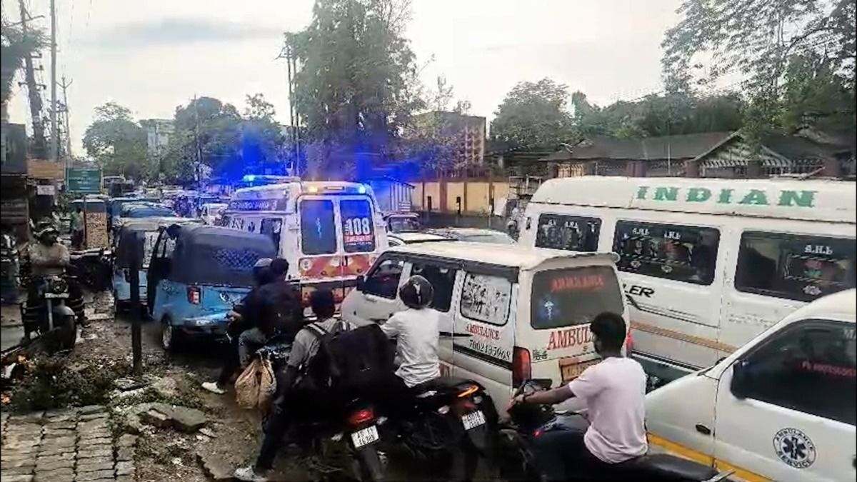Continuous rain worsens road conditions, traffic gridlock disrupts life in Assam's Silchar