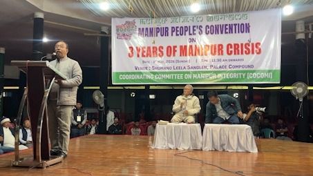 Manipur conflict marks three years, COCOMI holds people’s convention in Imphal