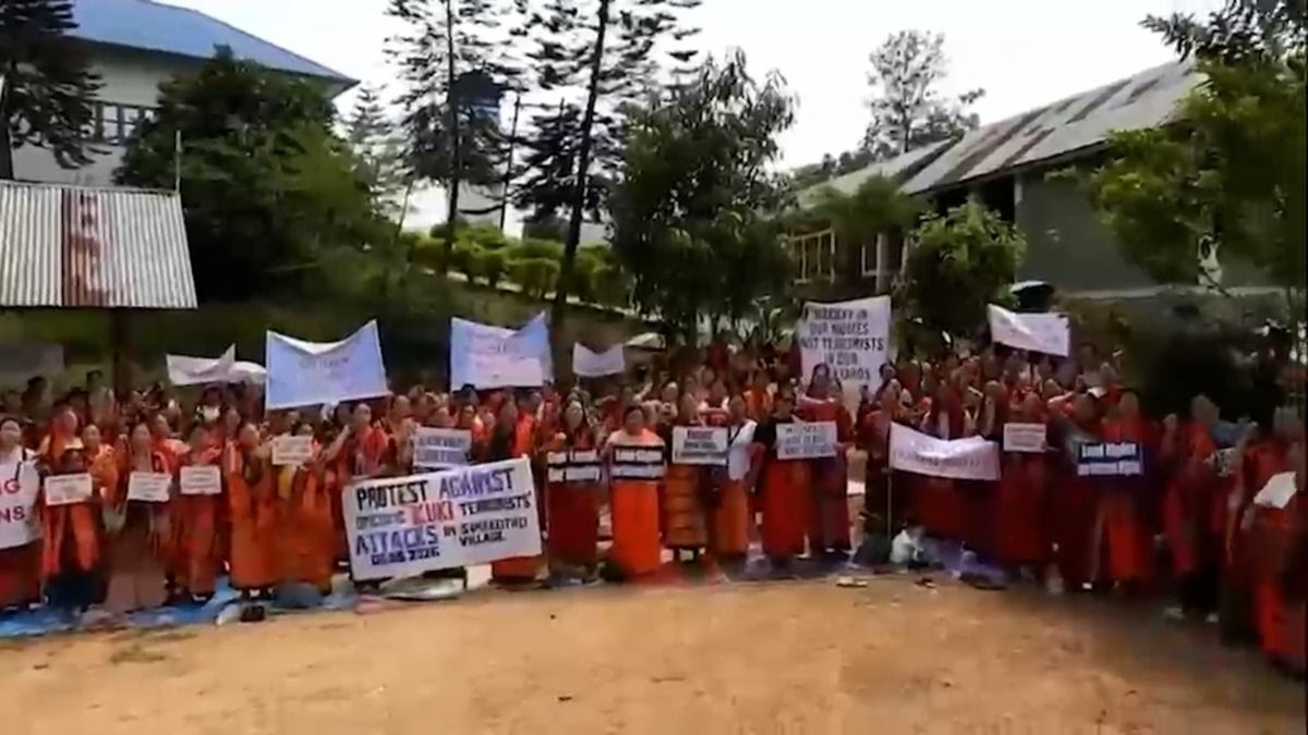Villagers in Manipur's Sinakeithei protest alleged militant firing, seek relocation of SoO camps