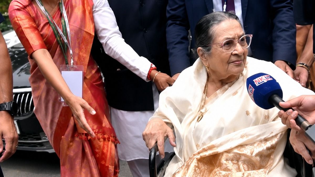 Himanta Biswa Sarma’s family reaches swearing-in venue; mother arrives in wheelchair