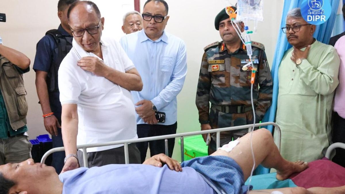 Manipur CM Khemchand Singh visits Kangpokpi ambush victims at Shija hospital, condemns attack