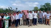 Protest erupts in Assam’s Sivasagar over divider construction on four-lane road Protest erupts in Assam’s Sivasagar over divider construction on four-lane road