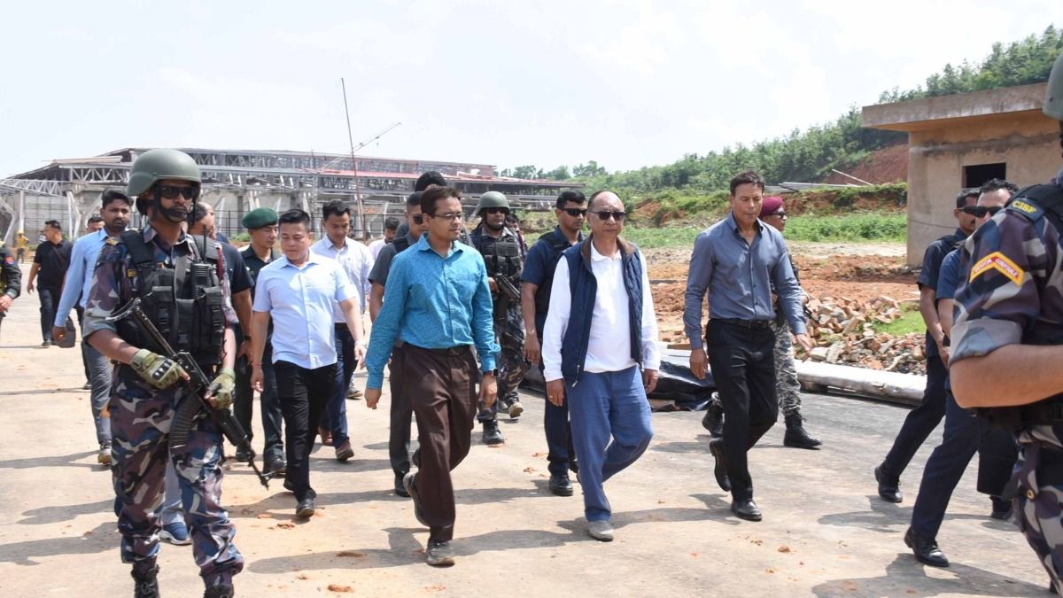 Manipur CM visits National Sports University, reviews infrastructure development works