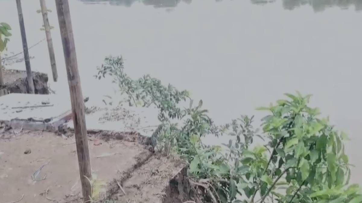 Assam: Kushiyara river erosion endangers historic temple, displaces families in Sribhumi