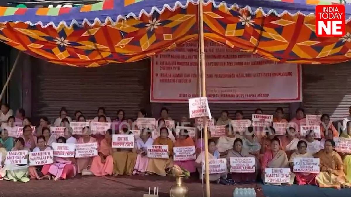 Manipur: Civil society groups stage sit-in protests across valley districts, demand end to SoO pact amid unrest