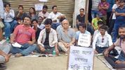 Assam: Residents protest against Sribhumi municipal board over recurring artificial flooding, draining issues Assam: Residents protest against Sribhumi municipal board over recurring artificial flooding, draining issues