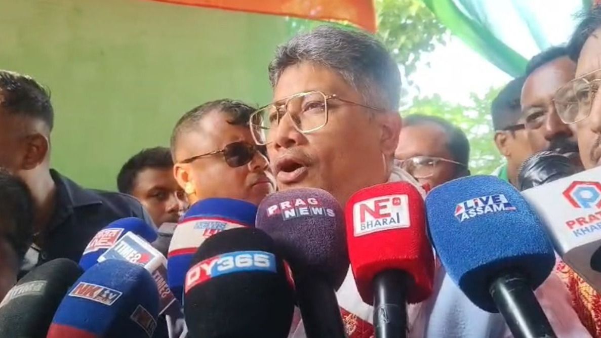 Former Minister Pijush Hazarika attends BJP workers meeting in Assam's Juria, gives organisational directives