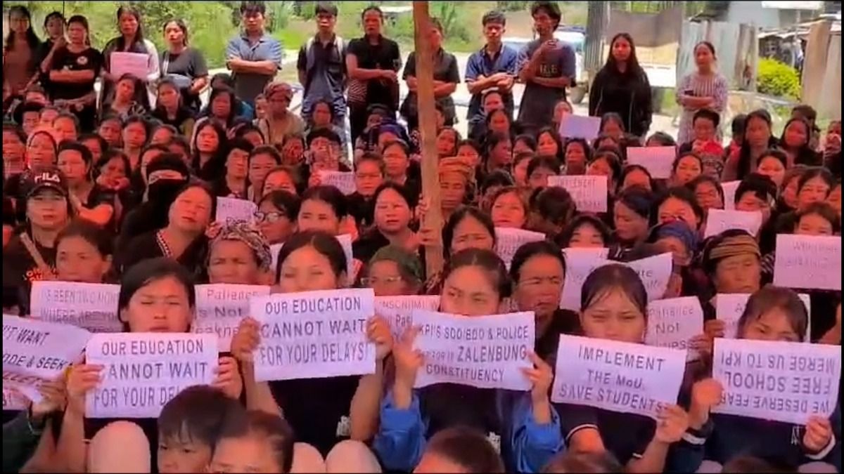 KSO Ukhrul stages mass protest, demands release of allegedly abducted Kuki-Zo civilians