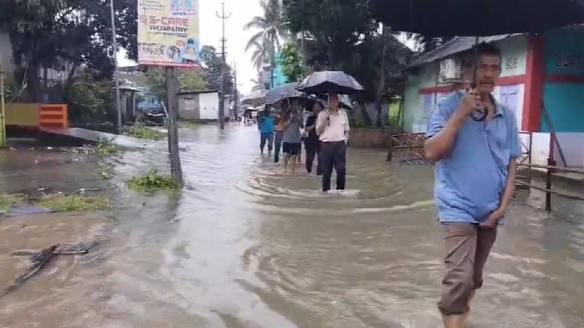 Residents protest artificial flooding in Assam's Sribhumi, demand permanent solution