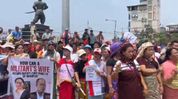 Massive joint protest by Naga and Meitei groups demands rescue of six hostages in Manipur Massive joint protest by Naga and Meitei groups demands rescue of six hostages in Manipur