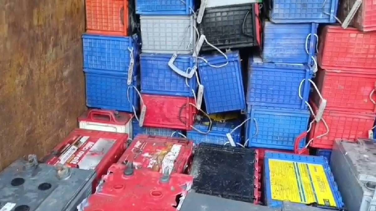 Assam: Large battery theft racket busted in Howly, 825 stolen batteries seized