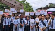 Assam's Haflong Government College students protest alleged irregularities in exam results Assam's Haflong Government College students protest alleged irregularities in exam results