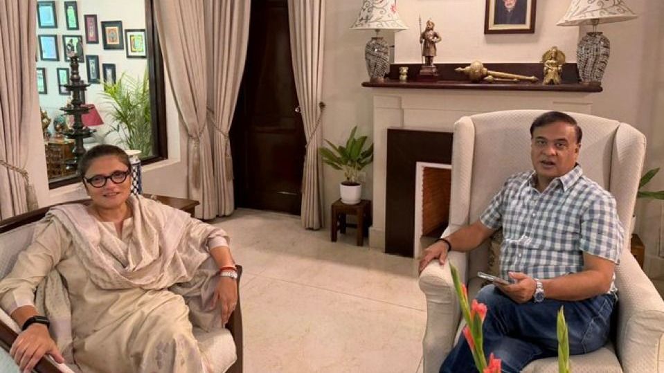 Assam's Sushmita Dev quits Rajya Sabha, meets Himanta Biswa Sarma; BJP entry likely