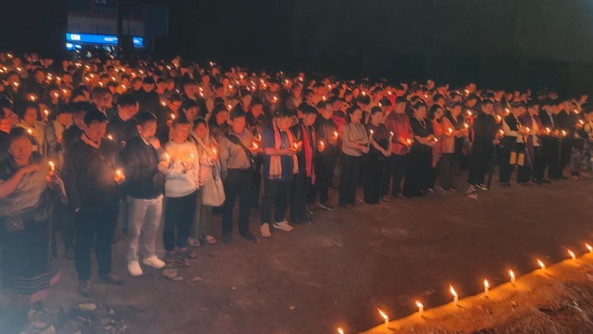 Candlelight vigil held in Manipur's Tamenglong against killing of six Naga civilians
