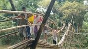 Four deaths, no bridge: Bongaigaon villagers forced to rebuild bamboo crossing every year Four deaths, no bridge: Bongaigaon villagers forced to rebuild bamboo crossing every year