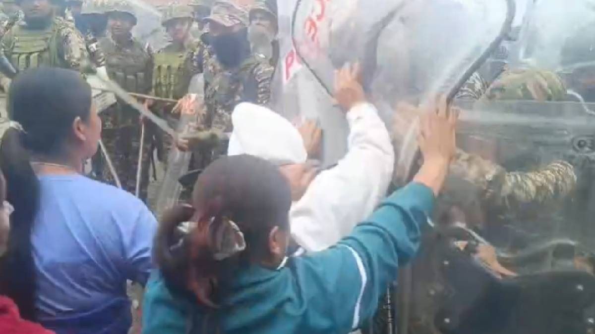Highway shutdown protest turns violent in Manipur’s Kangpokpi, 3 injured during clash with security forces