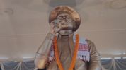 Garima Saikia Garg unveils life-size statue of Zubeen Garg in Assam's Bongaigaon Garima Saikia Garg unveils life-size statue of Zubeen Garg in Assam's Bongaigaon