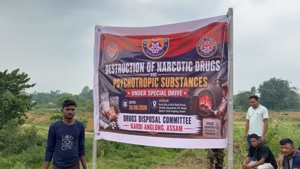 Assam's Karbi Anglong Police destroy drugs worth Rs 48.34 crore in major anti-narcotics drive