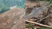 Arunachal flash flood: Heavy landslide triggers river blockage near Likabali, authorities warn of danger downstream Arunachal flash flood: Heavy landslide triggers river blockage near Likabali, authorities warn of danger downstream