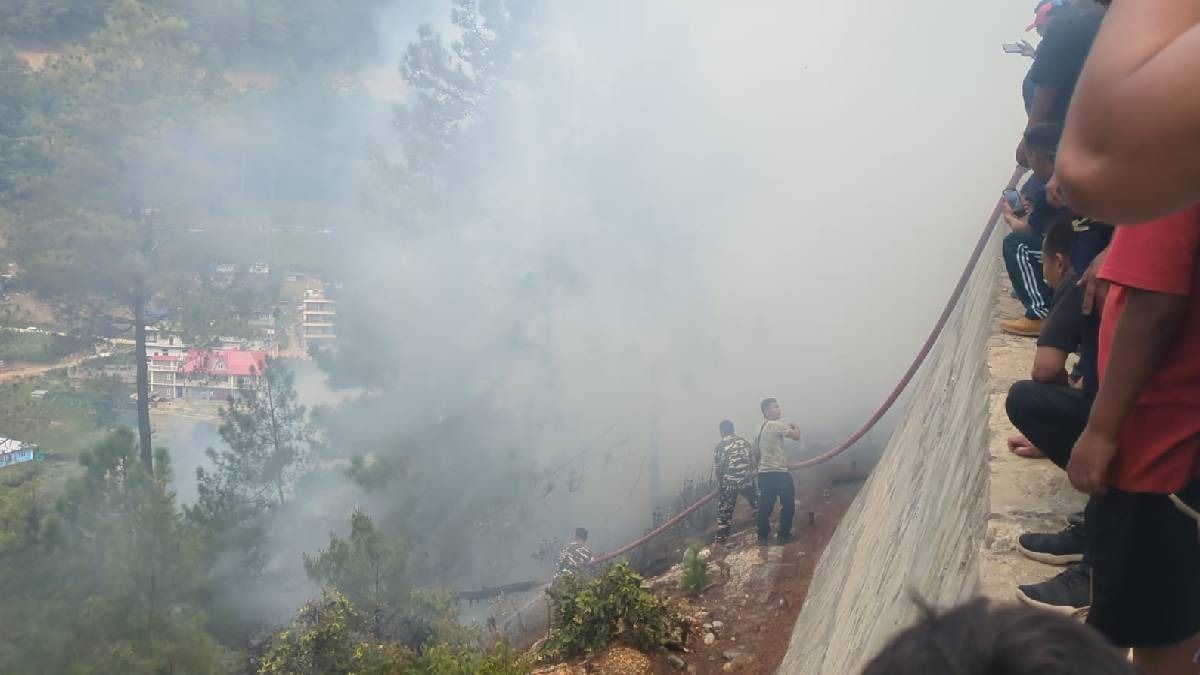 Massive forest fire near Arunachal's Dirang brought under control following swift response by SSB personnel