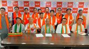 Former AAPSU leaders join BJP in Arunachal Pradesh Former AAPSU leaders join BJP in Arunachal Pradesh