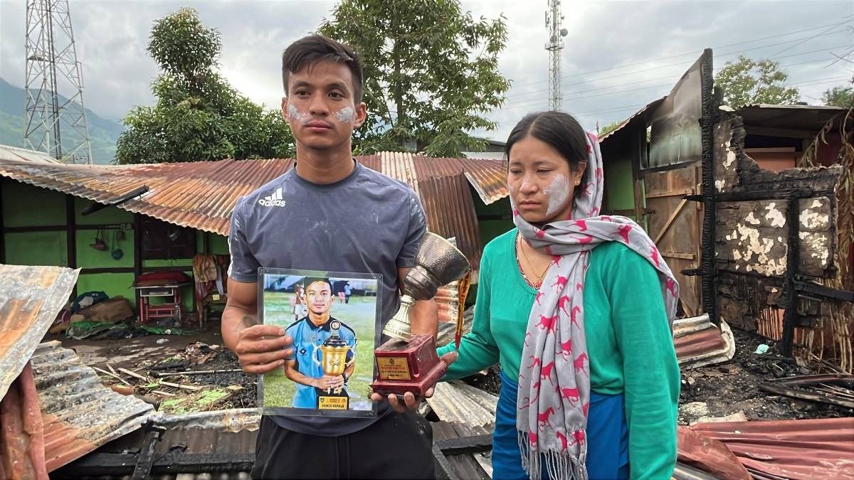 Former India footballer Laitonjam Sanathoi alleges security inaction after house burnt in Manipur violence