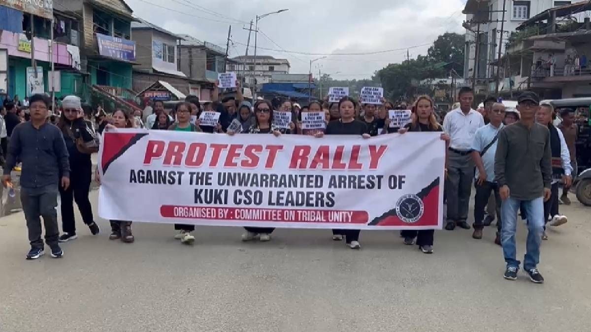 Mass rally in Manipur's Kangpokpi seeks release of three Kuki leaders, alleges security excesses