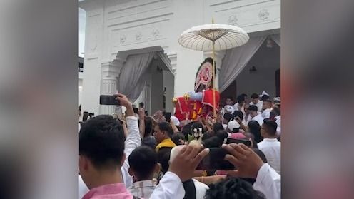 Shree Shree Govindaji Temple witnesses massive turnout for Manipur's Rath Yatra