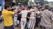 Sanatani Aikya Manch stages massive protest in Sribhumi over attack on two Hindu youths, demands arrest of prime accused Sanatani Aikya Manch stages massive protest in Sribhumi over attack on two Hindu youths, demands arrest of prime accused
