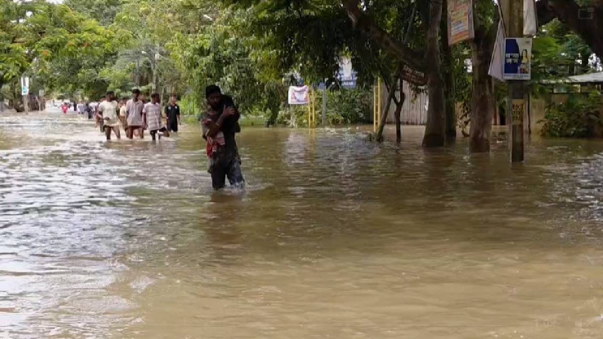 Assam: Severe flooding disrupts life across Sivasagar, MLA Akhil Gogoi visits inundated areas
