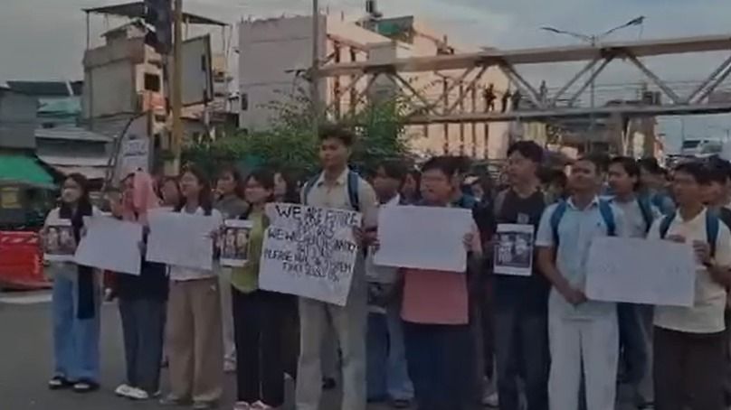 NEET aspirants stage protest march in Manipur's Imphal over alleged paper leak