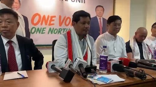 NPP national president Conrad Sangma reaches Imphal, inaugurates party office