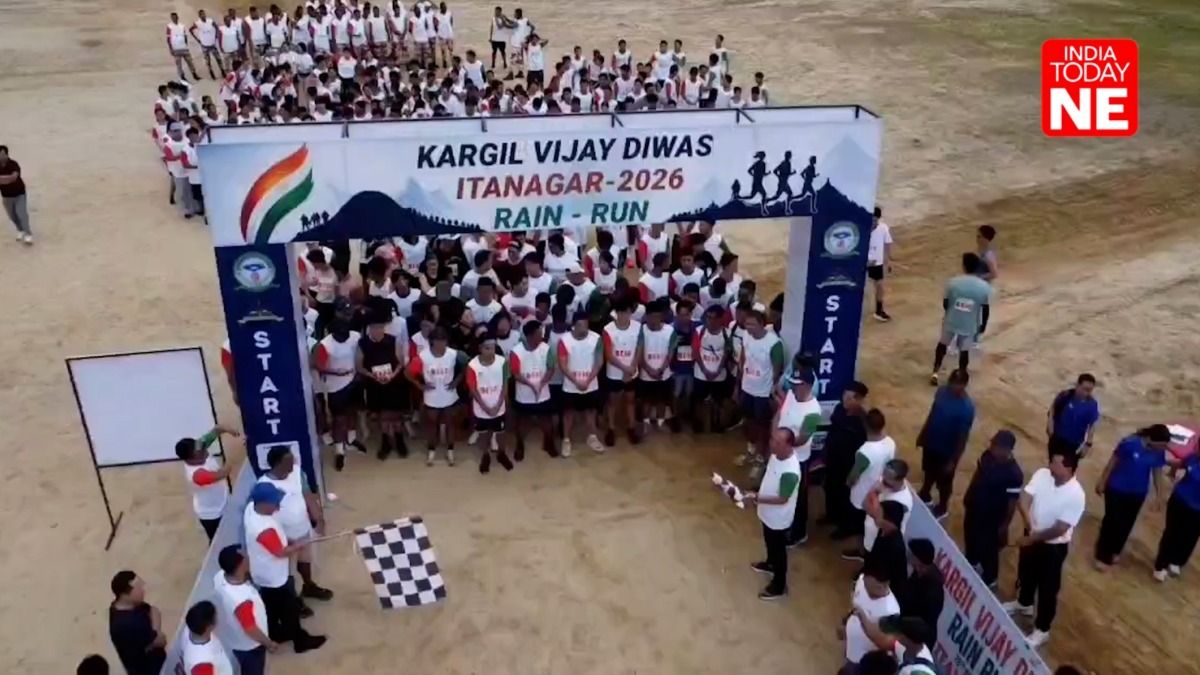 Arunachal: Kargil Vijay Diwas rain run draws over 200 participants in Itanagar