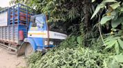Truck carrying LPG cylinders crashes after wheel comes off on Assam's Silchar-Haflong highway Truck carrying LPG cylinders crashes after wheel comes off on Assam's Silchar-Haflong highway