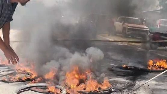 Tyre-burning protest over proposed transfer of revenue villages blocks Nagaon–Morigaon highway in Assam