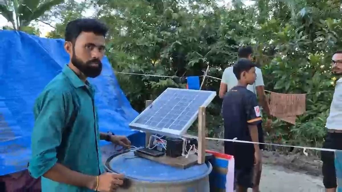 Assam floods: Sivasagar innovator’s solar charging stations keep flood-hit villages connected