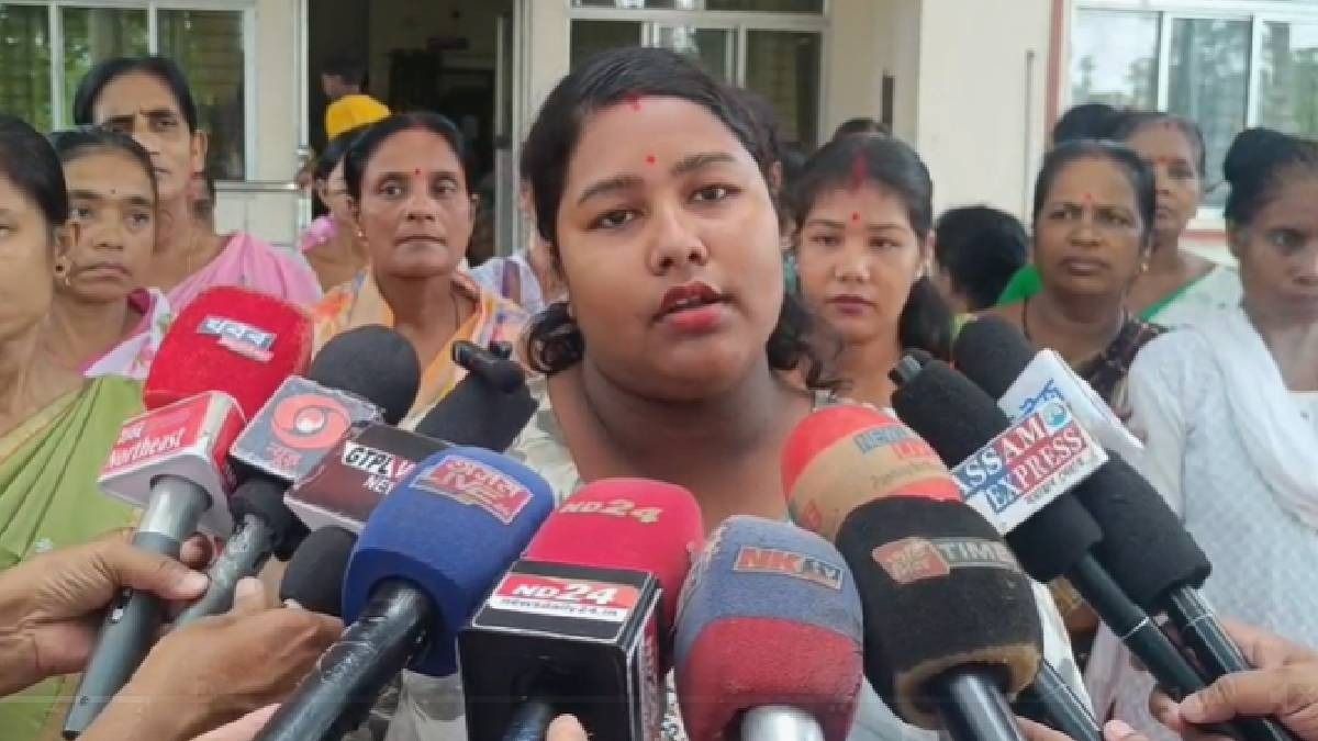 Assam: Women protest at Batadrava police station over delay in arresting accused in theft case