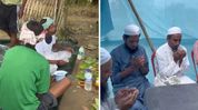 Assam: Flood-displaced families perform Hindu and Muslim death rituals on roadside Assam: Flood-displaced families perform Hindu and Muslim death rituals on roadside
