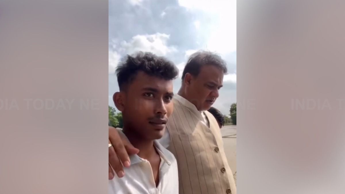 Assam floods: Walking through knee-deep water with CM, survivor recounts how a roller saved his family