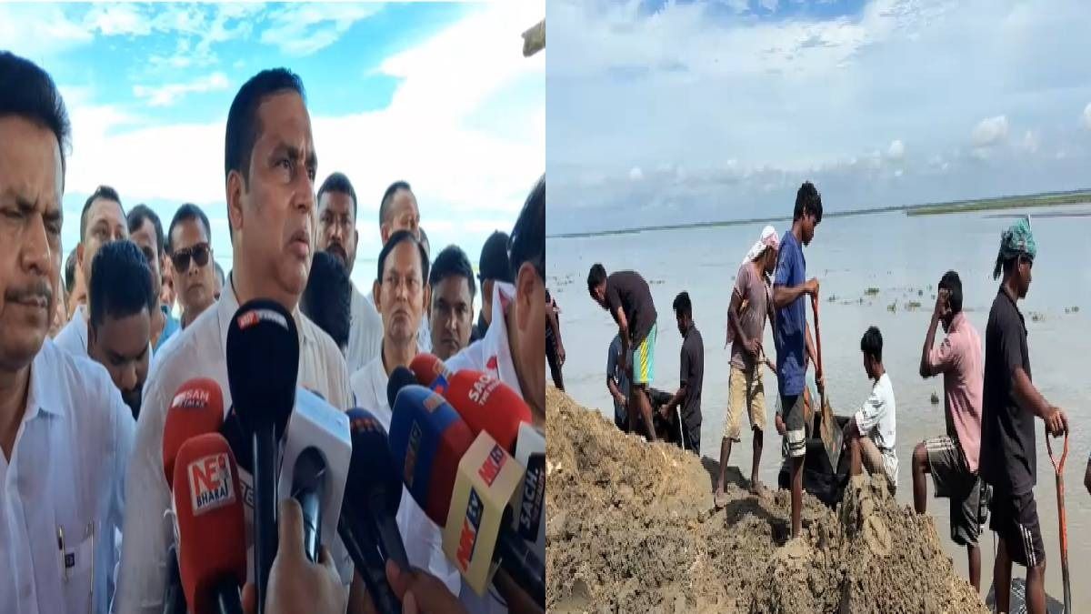 Brahmaputra erosion threatens Lakhimpur embankment, Jayanta Mallabaruah assures immediate protection measures