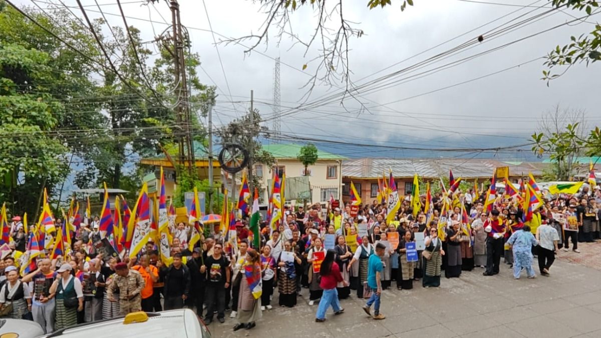 Tibetan youth hold peaceful rally in Sikkim's Gangtok against China’s ‘Ethnic Unity Law’