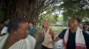 Sivasagar flood visit turns fiery as Akhil Gogoi faces tough questions from victims Sivasagar flood visit turns fiery as Akhil Gogoi faces tough questions from victims