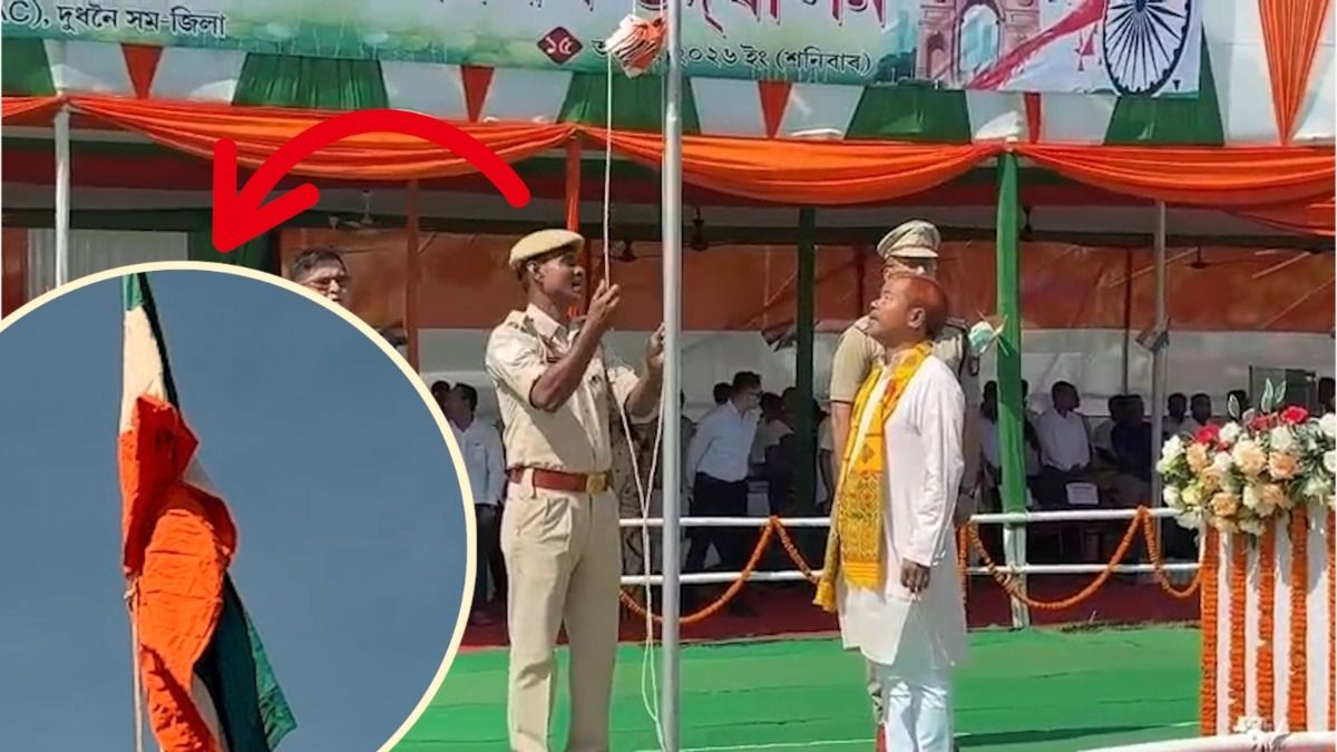 Independence Day ceremony in Assam’s Goalpara marred by upside-down national flag